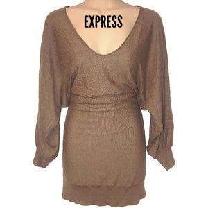 Express Oatmeal Batwing Sleeve Sweater Size M